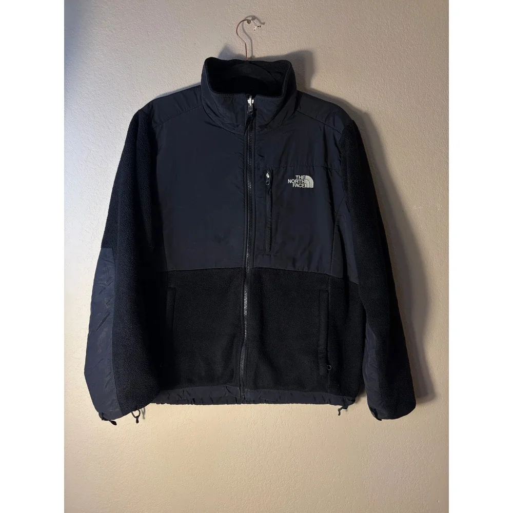 The North Face Denali Polartec Fleece Jacket Black Full Zip Mens Large